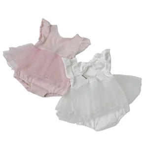 Adorable body tutu en tulle pour bébé fille été barboteuse sans manches jolie