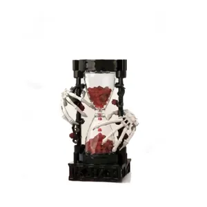 Gotische Skeletthände Sanduhr Baustein Ornament dunkler Romantik Stil Tischdekoration