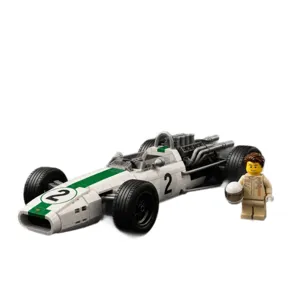 Retro F1 racing car building blocks classic formula model with minifigure toy gift for car fans