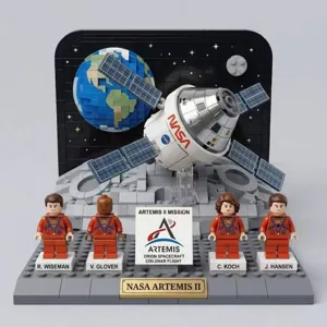 NASA Artemis II Vaisseau Spatial Blocs de Construction Figurine Astronaute Jouet Enfant