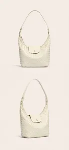 Sac bandoulière hobo en cuir tressé fait main sac fourre-tout élégant et de luxe