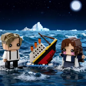 Blocs de Construction Titanic Modèle de Navire Titanic Ensemble Avec Figurines Jouet Éducatif Pour Adolescents