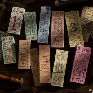 Vintage Ticket Series Tearable Memo Pad Journal Materials Retro Scrapbooking Paper Stationery