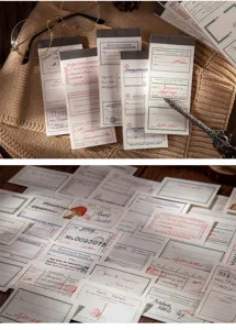 Vintage memo pad stationery material paper aesthetic journaling decorative notes paper