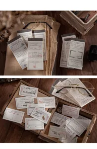 Vintage memo pads decorative stationery paper vintage style writing notes 50 sheets set