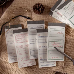 Vintage letter series memo pads ins style decorative stationery aesthetic writing paper 50 sheets