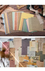 Vintage scrapbook paper pack decorative journal DIY craft retro vintage stationery paper sheets