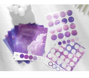 Süße Sternenhimmel Wolken Deko Sticker ästhetische Schreibwaren Set für Tagebuch DIY Handwerk