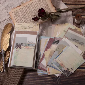 Vintage scrapbooking material paper pack 60pcs antique journaling aesthetic paper decor