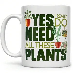 Taza De Café De Cerámica Con Frases Gráficas De Plantas Divertidas Taza De Té Blanca Vajilla Creativa Para Oficina Y Hogar