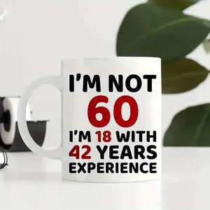Lustige Keramik Kaffeetasse mit witzigem Spruch, ideales Geburtstagsgeschenk fur das Buro.