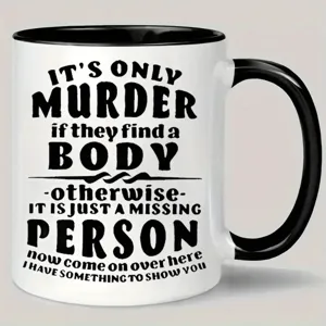 Taza de cafe de ceramica con asa negra, taza de regalo original para uso diario en el hogar.