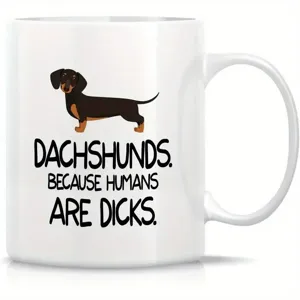 Detalles de la linda taza de café de cerámica salchicha, perfecta para oficina y uso diario.
