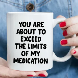 Tasse a cafe en ceramique avec citation drole pour le bureau, idee cadeau originale.
