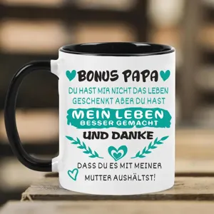 Taza de café de cerámica con texto en alemán, ideal para la oficina y uso diario.