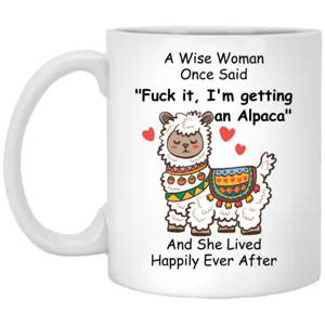 Taza de café de cerámica con alpaca divertida para oficina y uso diario, gran regalo ideal.