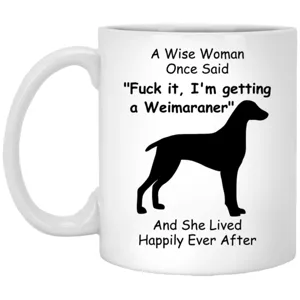 Funny Weimaraner Dog Ceramic Coffee Mug Office Gift Cute Pet Lover Tea Cup White 11oz