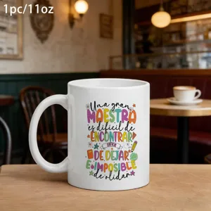 Tasse à café en céramique blanche 11oz cadeau remerciement professeur pour bureau