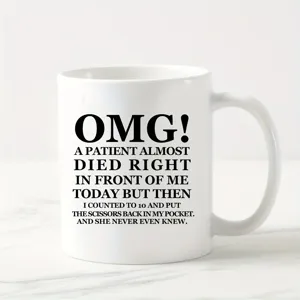 Weißer Keramik Kaffeetasse 11oz lustiger Spruch Neuheit Becher für Büro und Alltag
