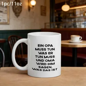 Witte keramische koffiemok 11oz, grappige quote mok voor op kantoor en thuis, drinkgerei.