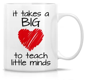 Vista detallada de la taza de ceramica de 11oz con impresion clara de la frase motivacional.