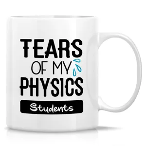 Taza café física estudiante graciosa 11oz cerámica blanca frase vista detallada