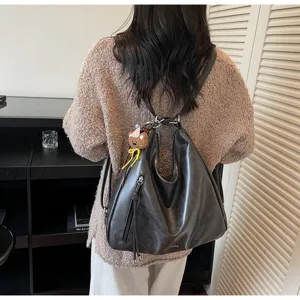 Sac à dos rétro grande capacité sac cabas élégant et fourre-tout pour femme chic