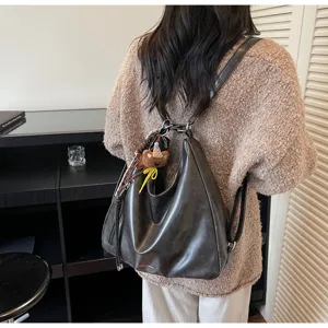 Sac a dos femme en cuir vintage grande capacite cabas epaule decontracte voyage quotidien