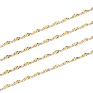 Stainless steel gold lip chain jewelry DIY accessories necklace component metal parts