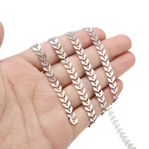 Stainless steel airplane chain DIY jewelry making supplies for handmade necklaces and anklets.