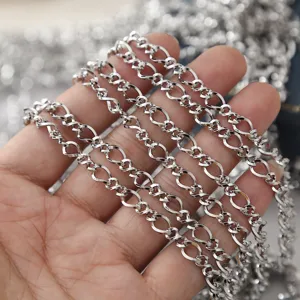 Stainless Steel Twist Chain DIY Handmade Necklace Bracelet Jewelry Accessories Metal Craft Gold and Steel Color