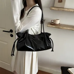 Casual ruime schoudertas voor dames, stijlvolle slouchy tas voor herfst en dagelijks gebruik.