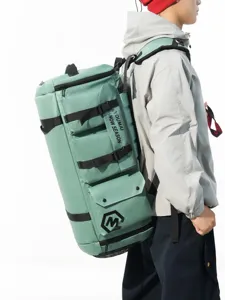Grand sac de voyage de sport a dos capacite pour fitness courts sejours vert clair.