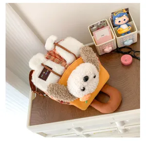 Sac à dos en peluche de dessin animé style japonais mignon étudiant mode sac d'école