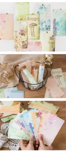 Vintage floral memo pad botanical sticky notes aesthetic stationery scrapbooking paper supplies