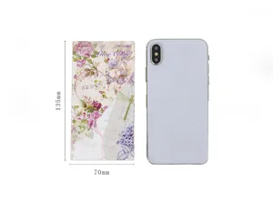 Detailed view of floral memo pad, vintage decorative message note paper for garden series.
