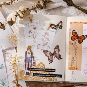 Romantic flower series aesthetic journal stickers memo pad plant decorative paper set