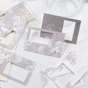 Vintage Blumen hohle Collage Karten, ästhetische Schreibwaren Journaling und Scrapbooking Material.