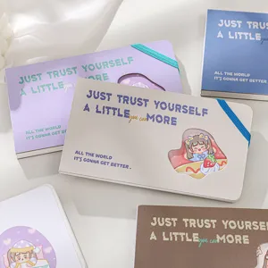 Leuke raster notitieboek esthetische kawaii stijl dagboek schattige studenten briefpapier