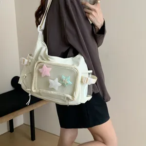 Japanese Style Transparent Window Ita Bag Large Capacity Shoulder Crossbody Bag