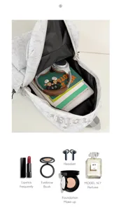 Mochila escolar gris grande y ligera casual para viajes diarios y desplazamiento estudiantil.