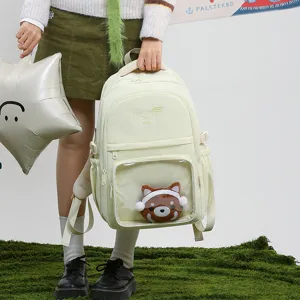 Japanischer PU Ita Rucksack Transparentes Fenster Schultasche Große Kapazität Casual Süße Schultasche Für Damen