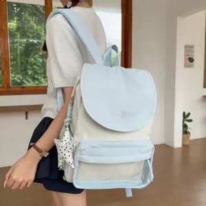 Lightweight minimalist backpack for women, waterproof casual daypack for travel, school, and daily commute.