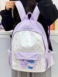 Japanse stijl ita rugzak met doorzichtige voorzak en leuk sterrenmotief voor fans.