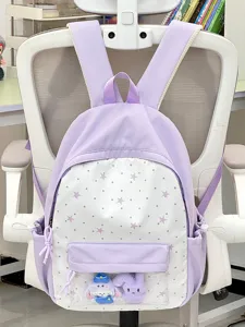 Japanse schattige ita rugzak voor vrouwen anime cartoon schooltas paarse ster doorzichtige zak