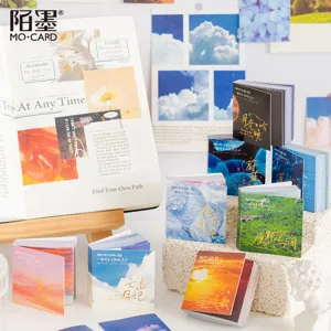 MoCard square sticky note book vintage scenery washi paper decorative memo pad main view