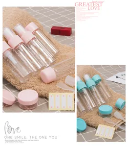 Travel sub-packaging bottles set portable dispenser containers for cosmetics toilet