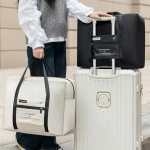Sac de Voyage Pliable Grande Capacité Sac de Bagage Étanche Sac à Main de Sport Léger Pour Femmes Hommes