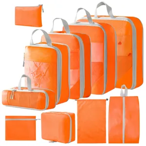 Reise Kompression Packtaschen Set Koffer Organizer Taschen Mit Schuhbeutel Kulturbeutel Für Reiseutensilien