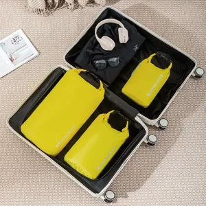 Borsa da Viaggio Impermeabile Portatile Grande Capacità Chiusura Arrotolabile Sacco Stagno di Compressione Organizer per Abiti